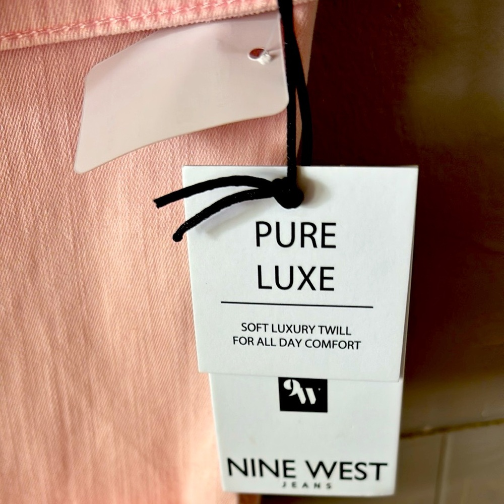 Nine West Pure Luxe Pink Twill Pants